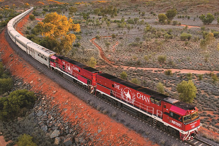 The Ghan - Image courtesy Journey Beyond